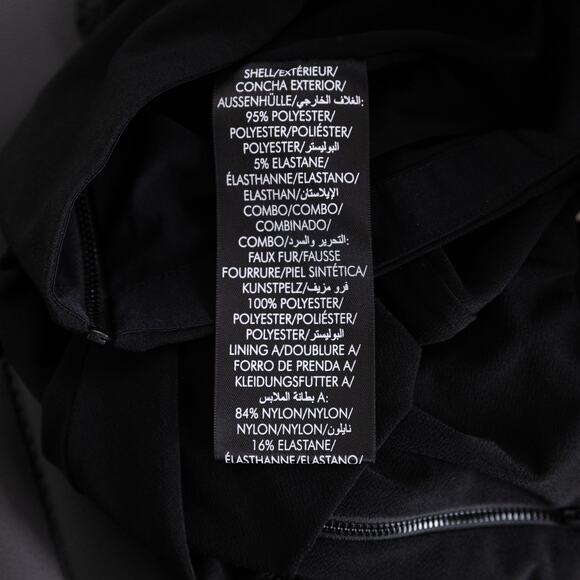 Alice + Olivia Women Delaina Faux Fur Crop Top Black Size XS - Picture 8 of 9